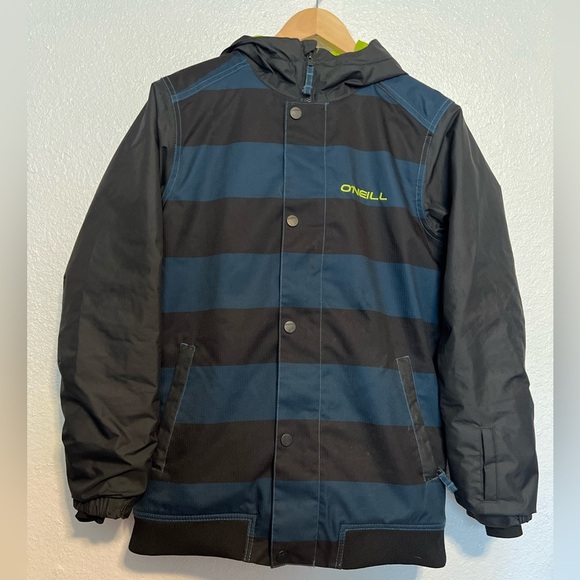 O’Neill Youth Baller Snow Board Jacket Blue Wing Teal Size 12 - Picture 2 of 15